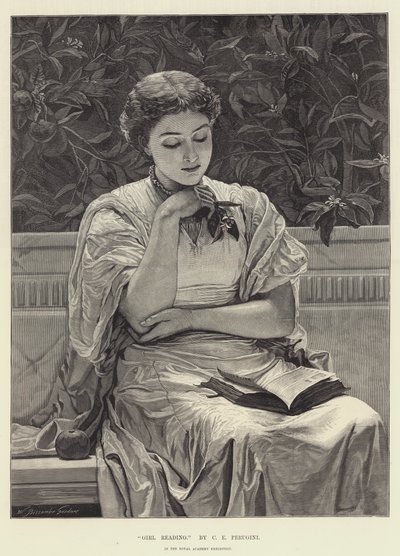 Girl Reading by Charles Edward Perugini